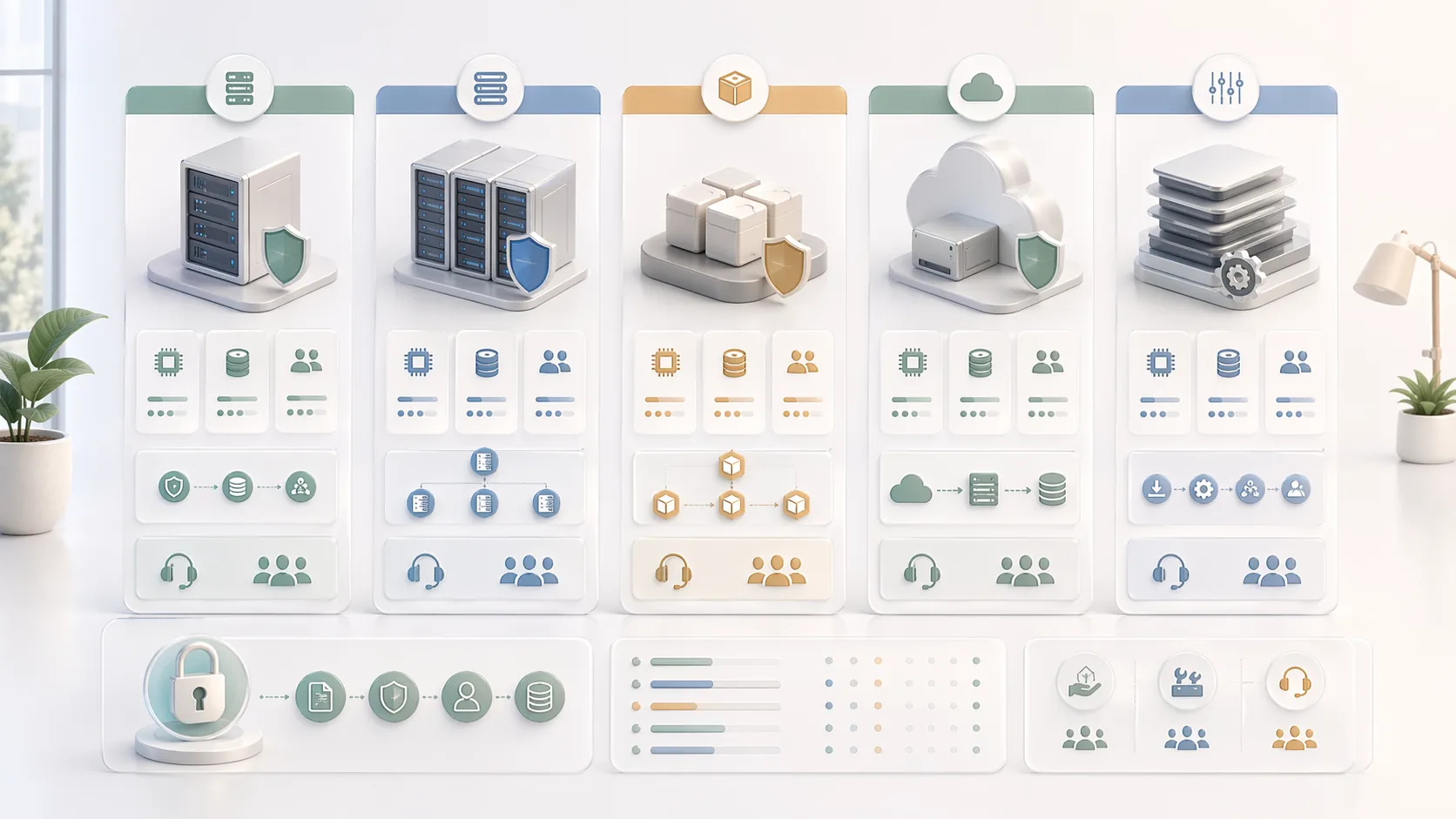 On-Premise AI Solutions Overview & Comparison資訊圖表配圖，呈現產品比較的重點概念